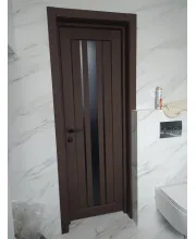 Межкомнатные Двери Korfad Florence FL-03 Черное стекло ПВХ плёнка