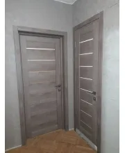 Межкомнатные Двери Darumi Doors Leona орех бургун сатин белый Ламинатин