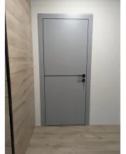 Межкомнатные Двери Dooris Alu Graffiti A08 Черное стекло Краска