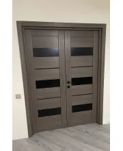 Міжкімнатні Двері StilDoors MEXICO Чорне скло ПВХ плівка Міжкімнатні Двері StilDoors MEXICO Чорне скло ПВХ плівка