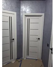 Міжкімнатні Двері Syndicate Doors SD-PVC-114 Чорне скло ПВХ плівка Міжкімнатні Двері Syndicate Doors SD-PVC-114 Чорне скло ПВХ плівка