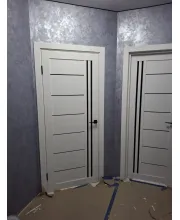 Міжкімнатні Двері Syndicate Doors SD-PVC-114 Чорне скло ПВХ плівка Міжкімнатні Двері Syndicate Doors SD-PVC-114 Чорне скло ПВХ плівка