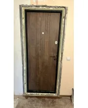 Входные Двери Премиум Люксор спил дерева коньячный Qdoors