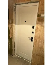 Входные Двери Термо Статус (квадро) Securemme 269/263 Хром/Белый матовый Булат