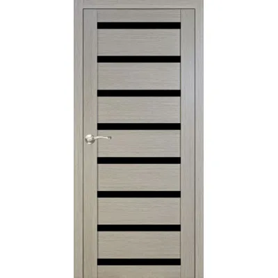 Міжкімнатні Двері Portalino Doors PL-ECO-3 Чорне скло Ламінатин-0