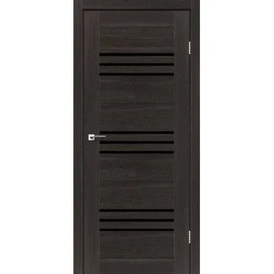 Межкомнатные Двери Leador Doors Sovana Черное стекло ПВХ плёнка-0