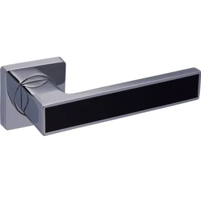 Ручки на розетах Gavroche MAGNIUM Mg - A1 CP/BLACK-0