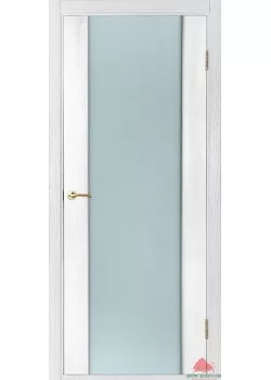Двери Соня ПО (белый ясень) с белым стеклом триплекс Двери Белорусии