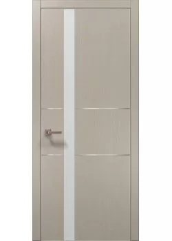 Двери PL-08 дуб кремовый брашированный Папа Карло