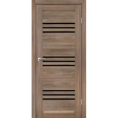 Межкомнатные Двери Leador Doors Sovana Черное стекло ПВХ плёнка-1