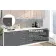 Модульная кухня 2,7 м прямая Графит, Дуб беленый Эко Komfortmebli-4-thumb