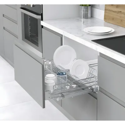 Сушка висувна 600 (560-580x520x185) на тандемах Blum, хром Starax-0