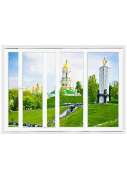 Металопластикові двері WDS 7S Розсувні на паралельно-зсувній системі №2