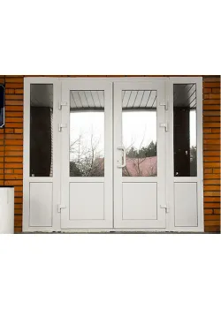 Металопластикові вхідні двері WDS 6S з фрамугою 3000 x 2000