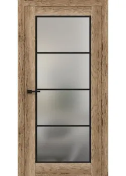 Двері Brama Eco-cell 16-34 Чорне скло