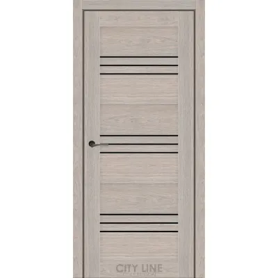 Межкомнатные Двери City Line SANTO Черное стекло ПВХ плёнка-8