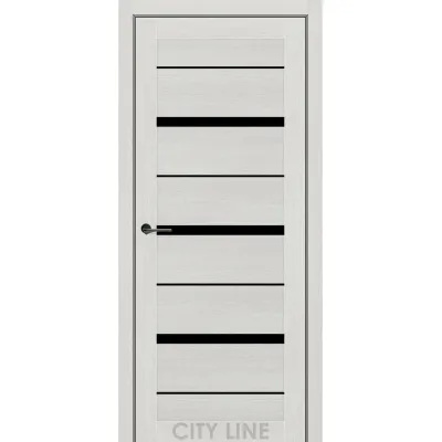 Межкомнатные Двери City Line Express DENVER Черное стекло Ламинатин-5