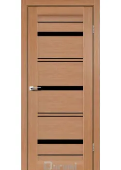 Двері Darumi Doors Darina дуб натуральний Чорне скло