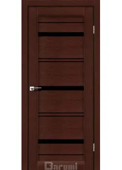 Двері Darumi Doors Darina венге панга Чорне скло