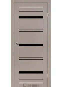 Двері Darumi Doors Darina сірий краст Чорне скло
