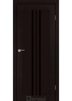 Двері Darumi Doors Stella дуб честнат Чорне скло