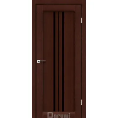 Міжкімнатні Двері Darumi Doors Stella венге панга Чорне скло Ламінатин-0