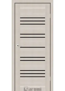 Двери Darumi Doors Versal дуб мембау Черное стекло