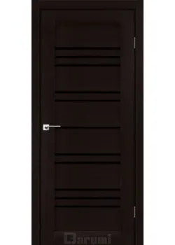 Двери Darumi Doors Versal дуб честнат Черное стекло
