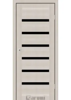 Двери Darumi Doors Vela дуб мембау Черное стекло