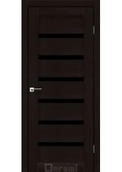 Двери Darumi Doors Vela дуб честнат Черное стекло