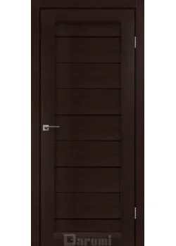 Двери Darumi Doors Leona дуб честнат Черное стекло