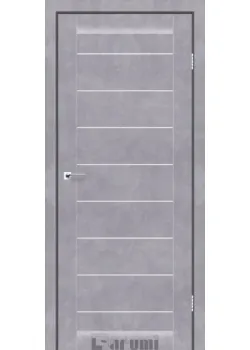 Двери Darumi Doors Leona серый бетон сатин белый