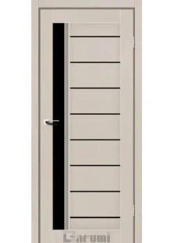 Двері Darumi Doors Bordo димчастий краст Чорне скло