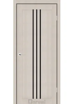 Двері Darumi Doors Christi дуб мембау Чорне скло