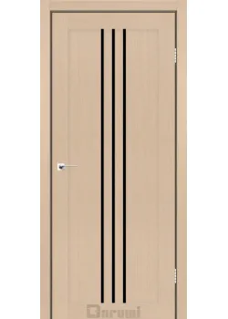 Двері Darumi Doors Christi дуб боровий Чорне скло
