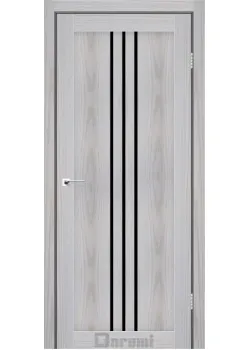 Двері Darumi Doors Christi сіра модрина Чорне скло
