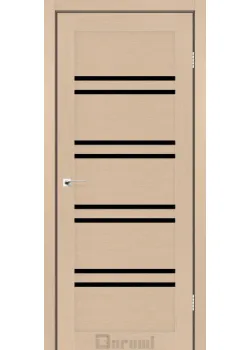Двері Darumi Doors Mary дуб боровий Чорне скло