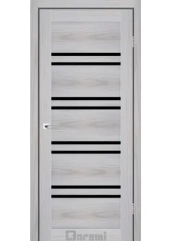 Двері Darumi Doors Mary сіра модрина Чорне скло