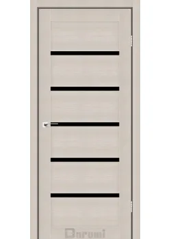 Двері Darumi Doors Tina дуб мембау Чорне скло