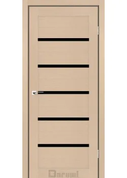 Двері Darumi Doors Tina дуб боровий Чорне скло