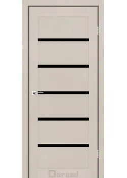 Двері Darumi Doors Tina димчастий краст Чорне скло
