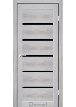 Двері Darumi Doors Tina сіра модрина Чорне скло