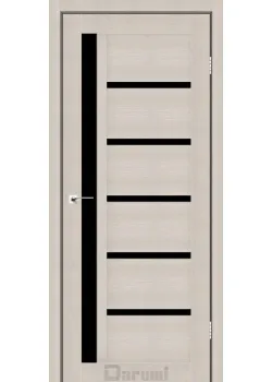 Двері Darumi Doors Arny дуб мембау Чорне скло