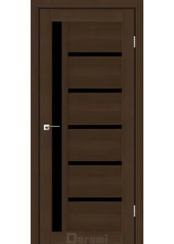 Двері Darumi Doors Arny дуб честнат Чорне скло