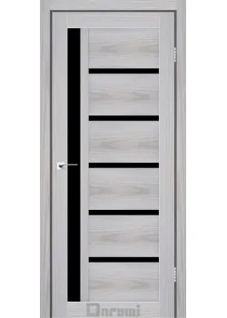 Двері Darumi Doors Arny сіра модрина Чорне скло