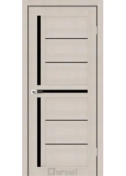 Двері Darumi Doors Sabrina дуб мембау Чорне скло