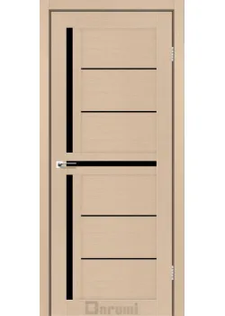 Двері Darumi Doors Sabrina дуб боровий Чорне скло