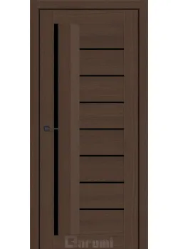 Двери Darumi Doors Floriana-01 дуб карини Черное стекло