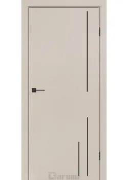 Двери Darumi Doors Plato Line PTL-06 дымчатый краст молдинг и торцы алюминий черный