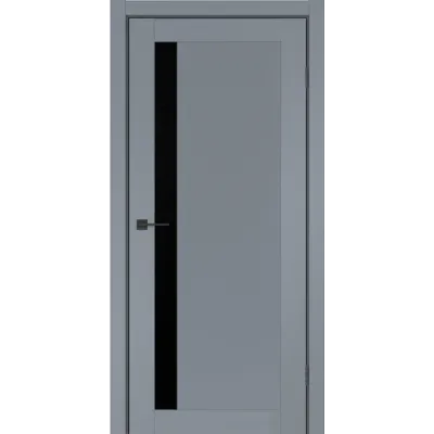 Межкомнатные Двери Darumi Doors Stark Черное стекло Ламинатин-0